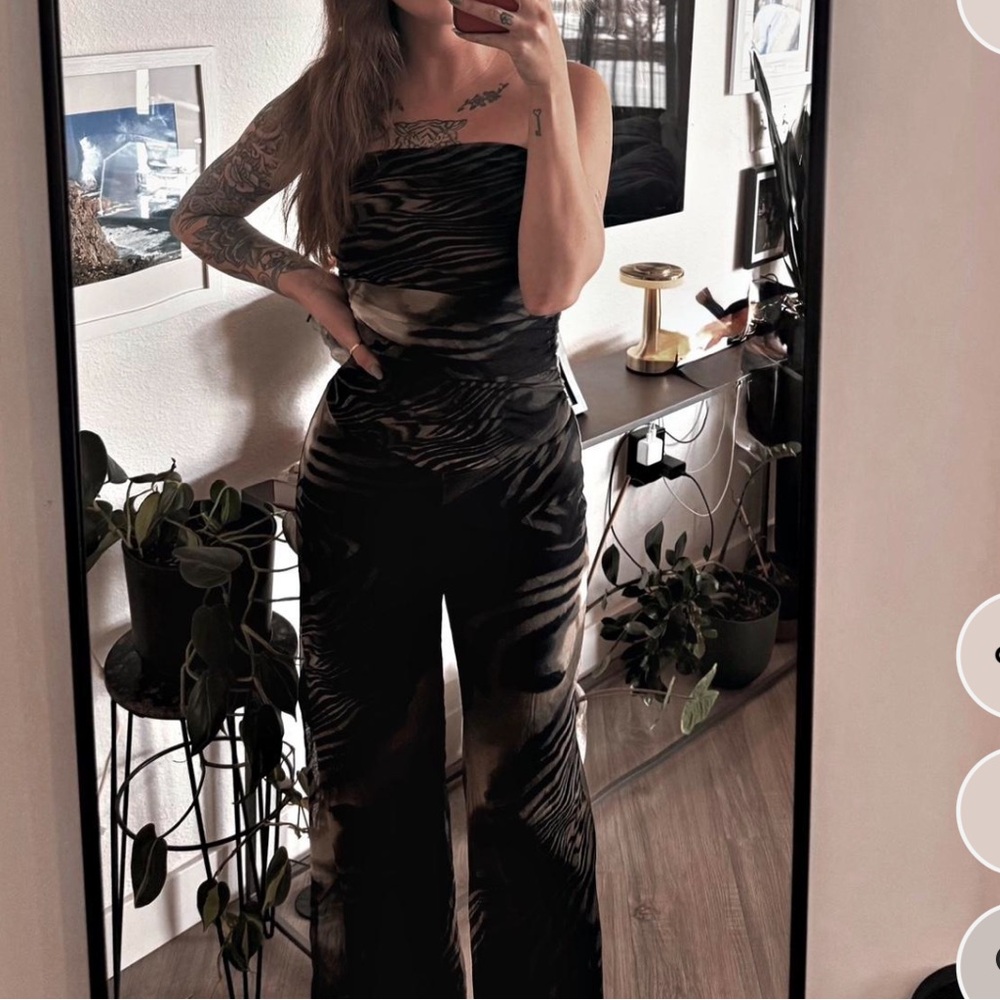 Stylish Black and Brown Women's Jumpsuit